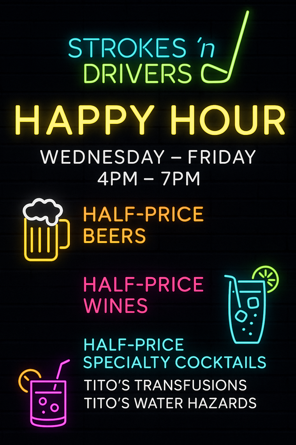 Fort Lauderdale Indoor Golf Happy Hour | Strokes N Drivers Indoor Golf